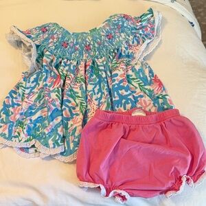 The Smocked Flamingo Set